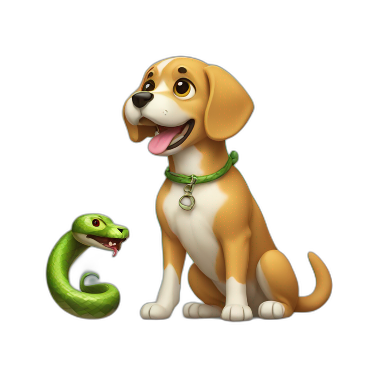 Dog Vs Snake emoji