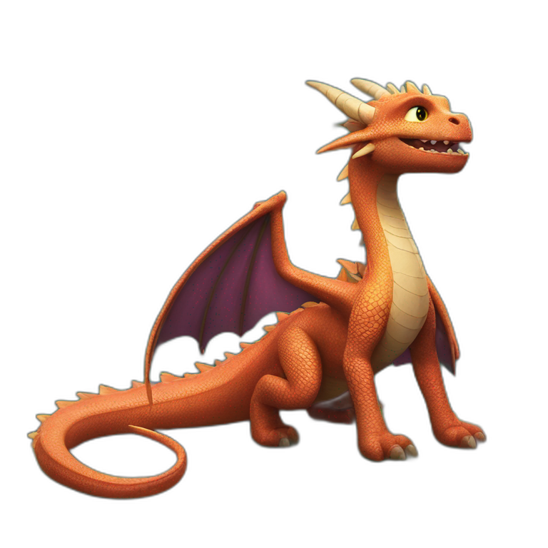 Dragon on how to train your dragon emoji