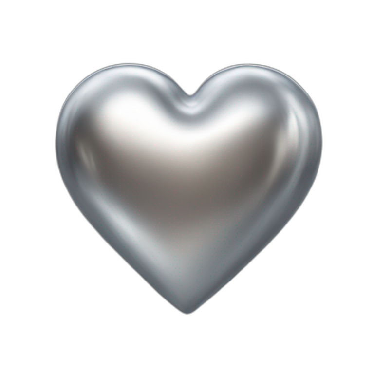stainless-heart emoji