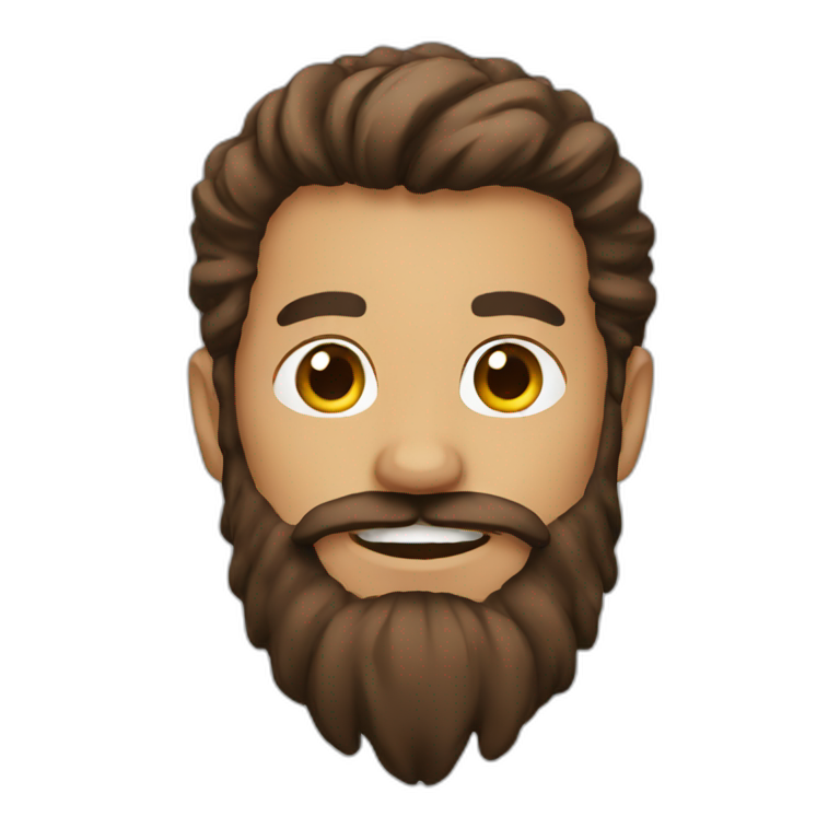 brown beard emoji