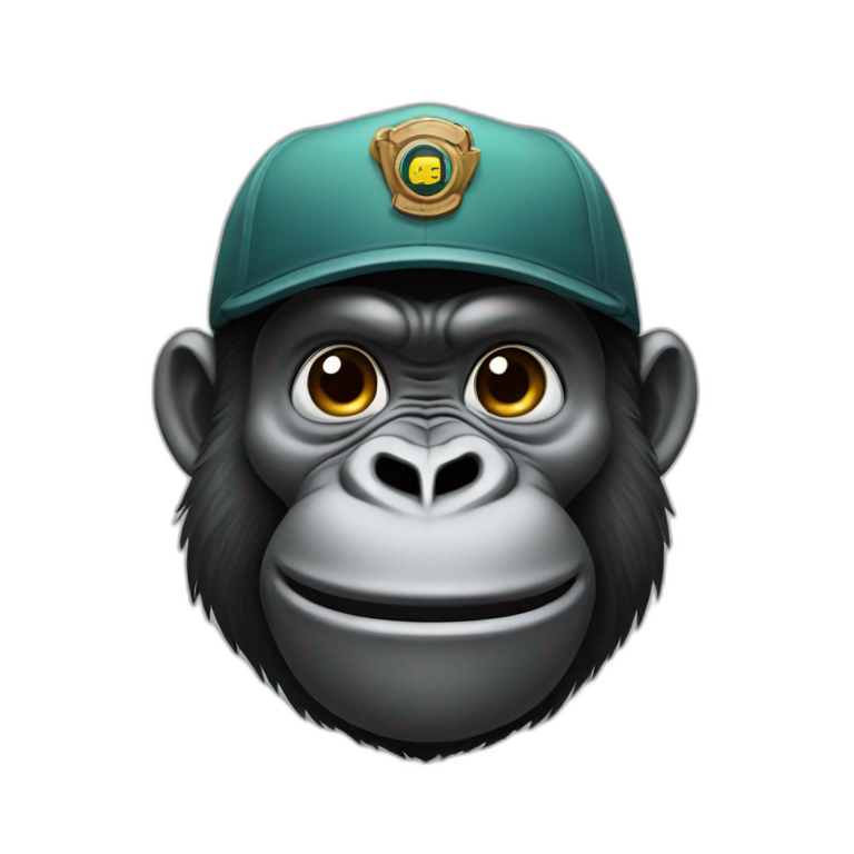 saluting face gorilla emoji