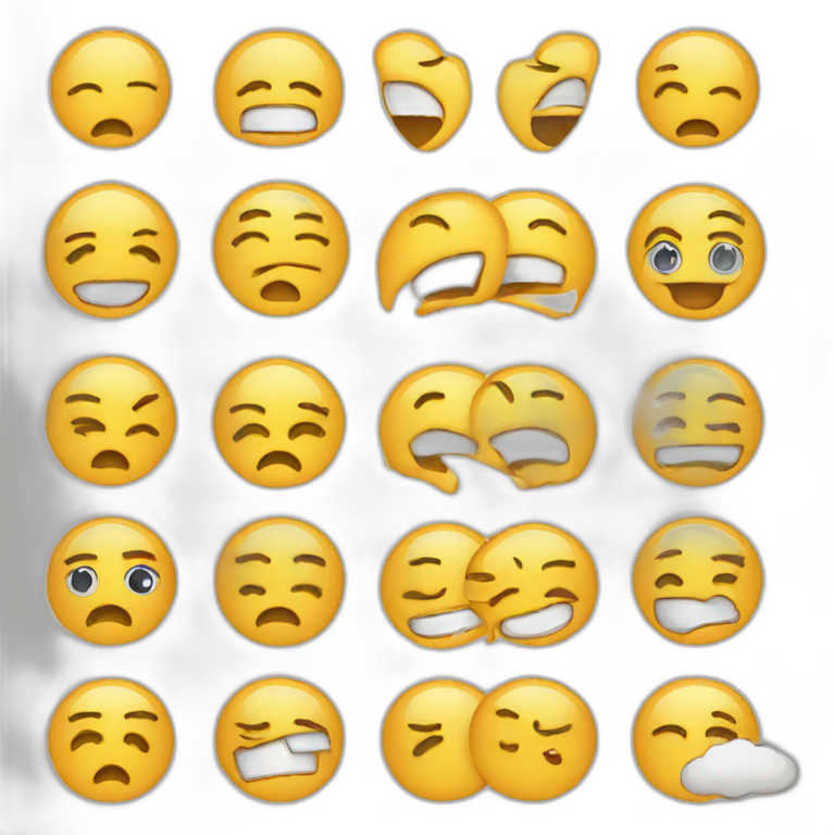 Emoji crying and smiling AT the same time emoji
