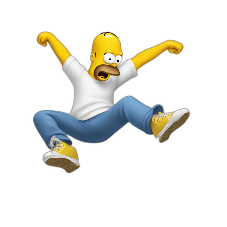Homer breakdance  emoji