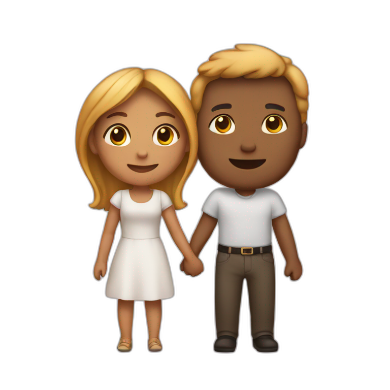 Couple holding hands emoji