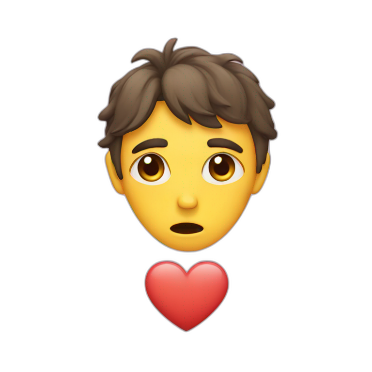 Sad heart emoji