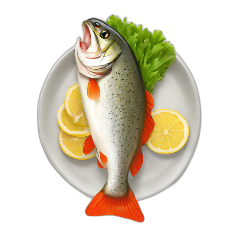 cooked trout emoji