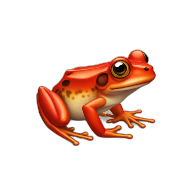 Red frog emoji