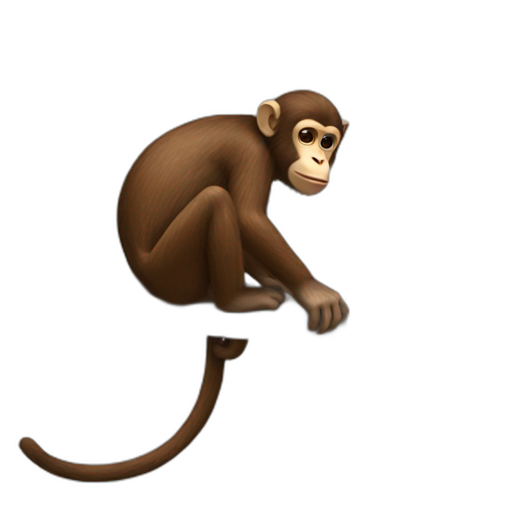 a monkey on a monkey on a monkey emoji