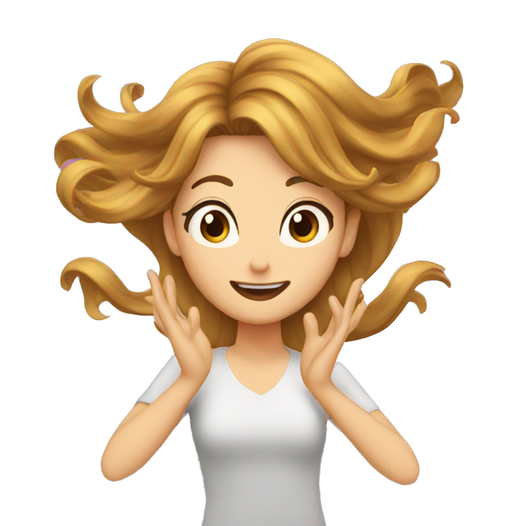 Hair flip  emoji
