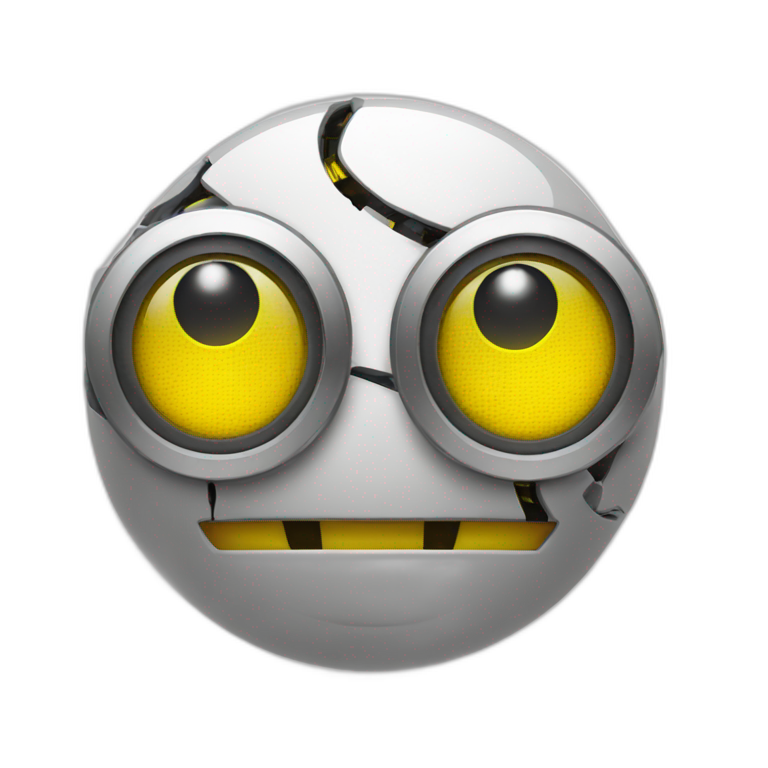 smiley-face-with$cyborg-eye emoji