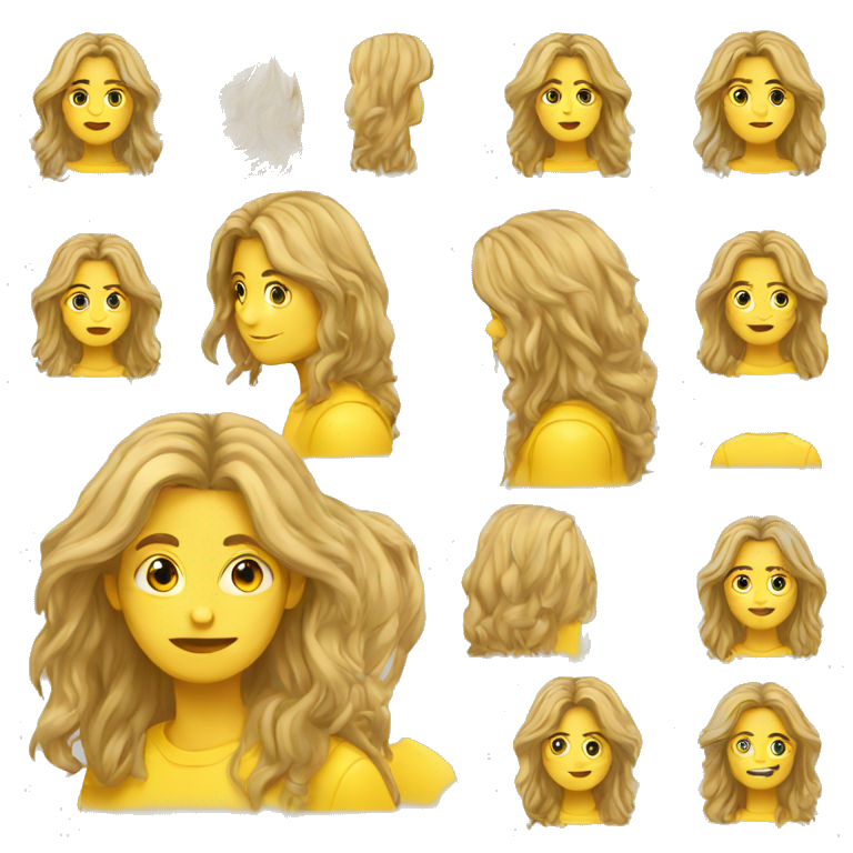 yound, long hair, yellow skin programmer emoji