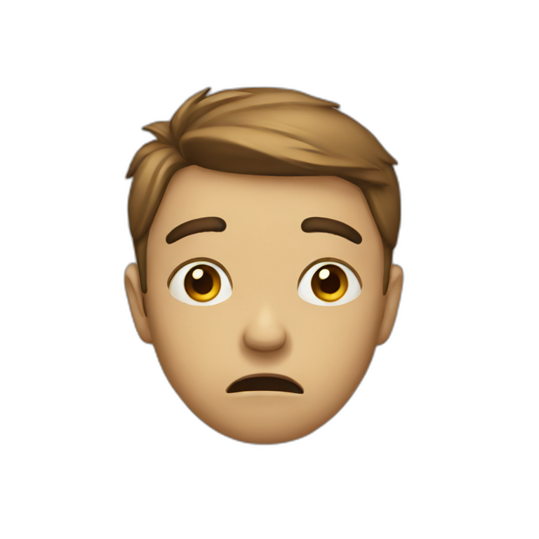sad but confused emoji emoji