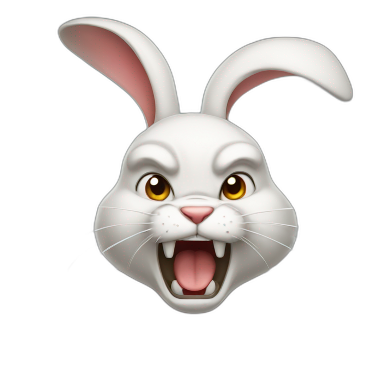 angry rabbit emoji