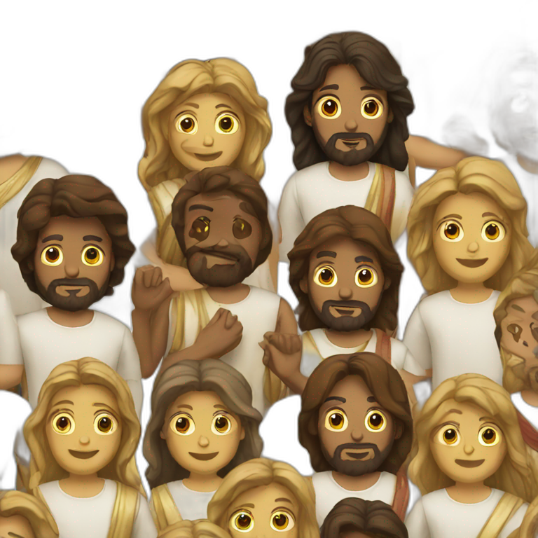 jesus and his friends emoji