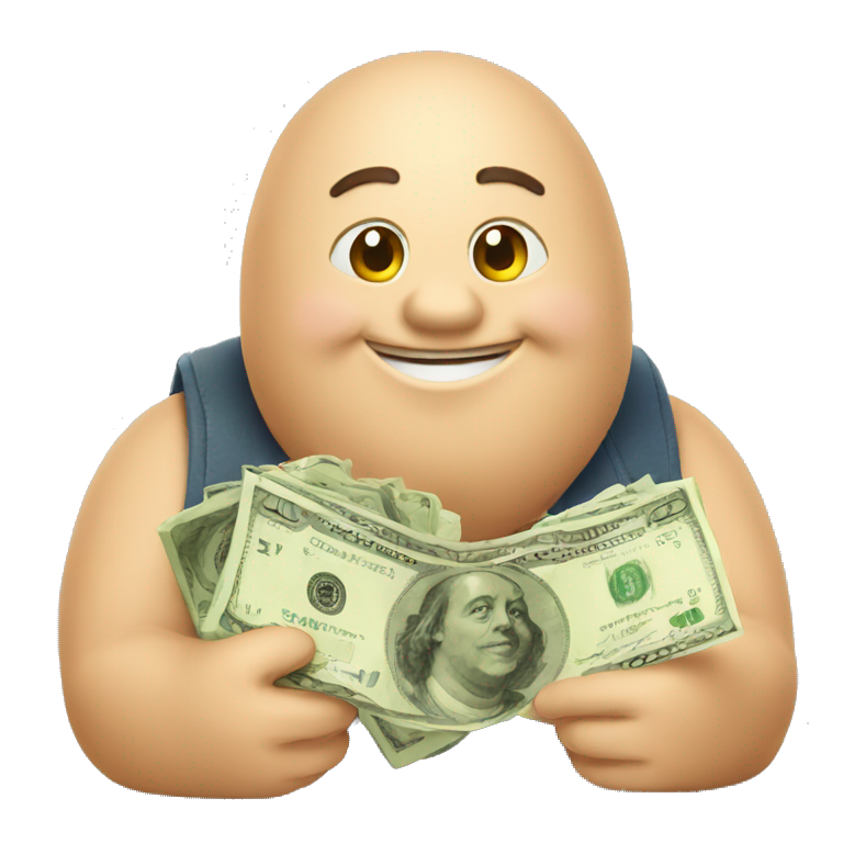 happy fat wallet money emoji