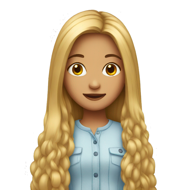 girl with long hairs   emoji