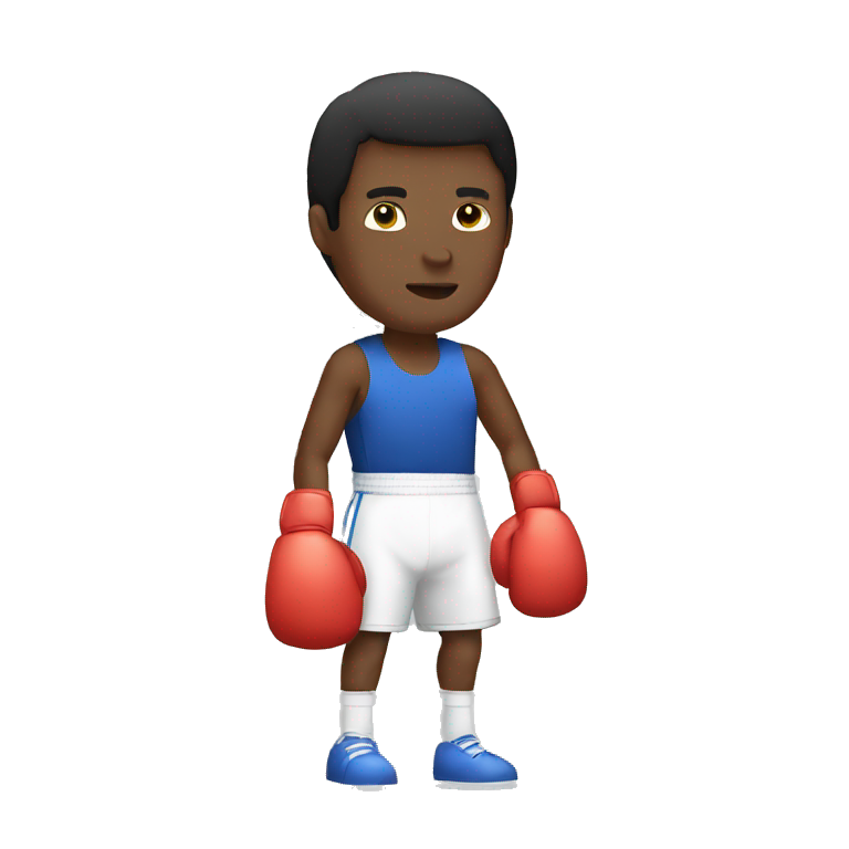 human white boxing emoji