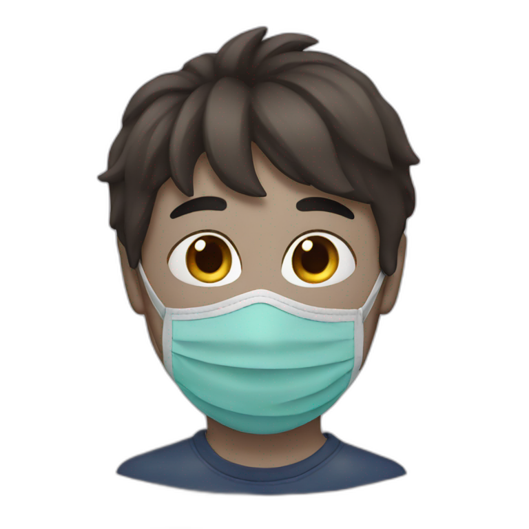 Boy with mask  emoji