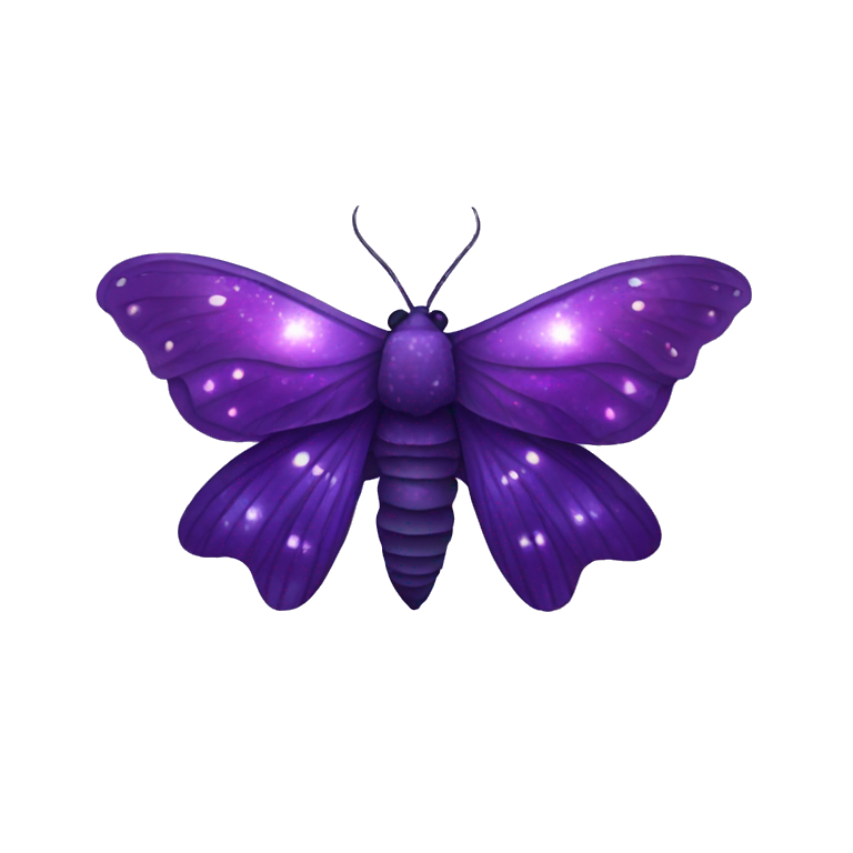 Purple Galaxy Moth emoji