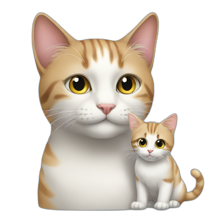cat with cat emoji