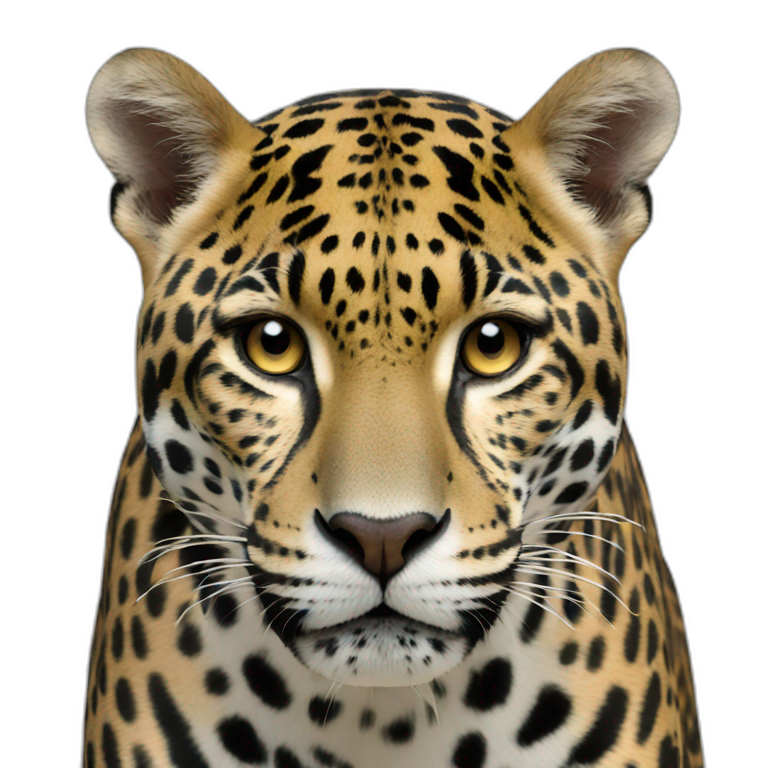 Type F jaguar black emoji