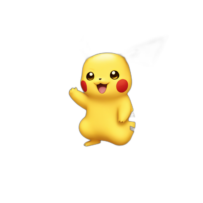 pikachu holding football emoji