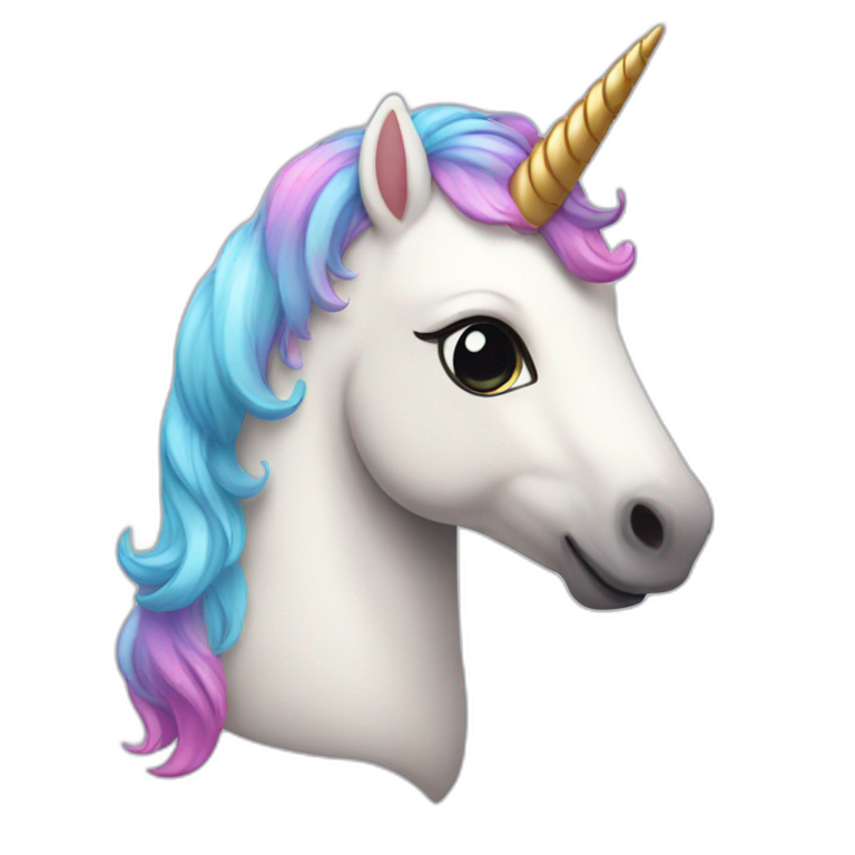 Cute unicorn  emoji