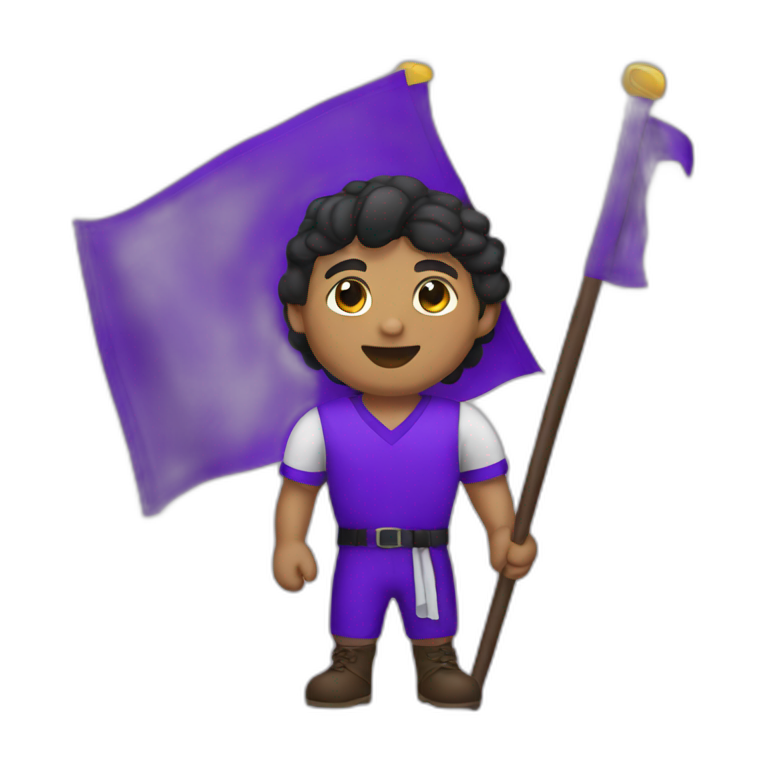 samuel flag purple team emoji