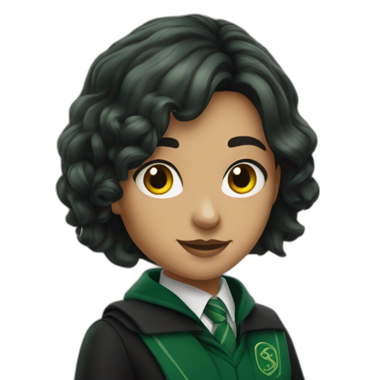 slytherin-student-girl emoji