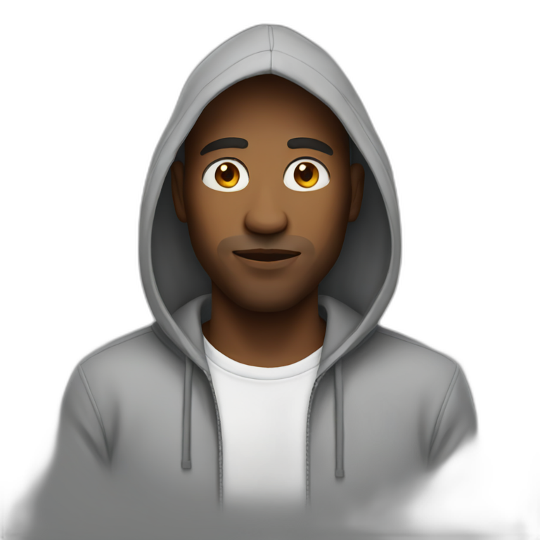 Man in a hoodie emoji