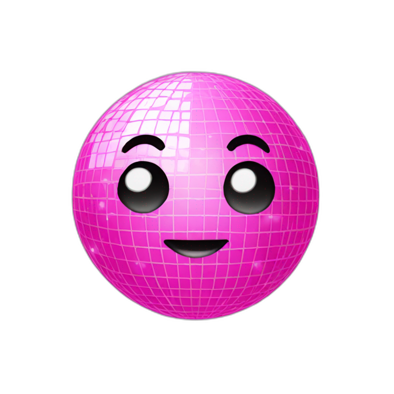 pink discoball emoji