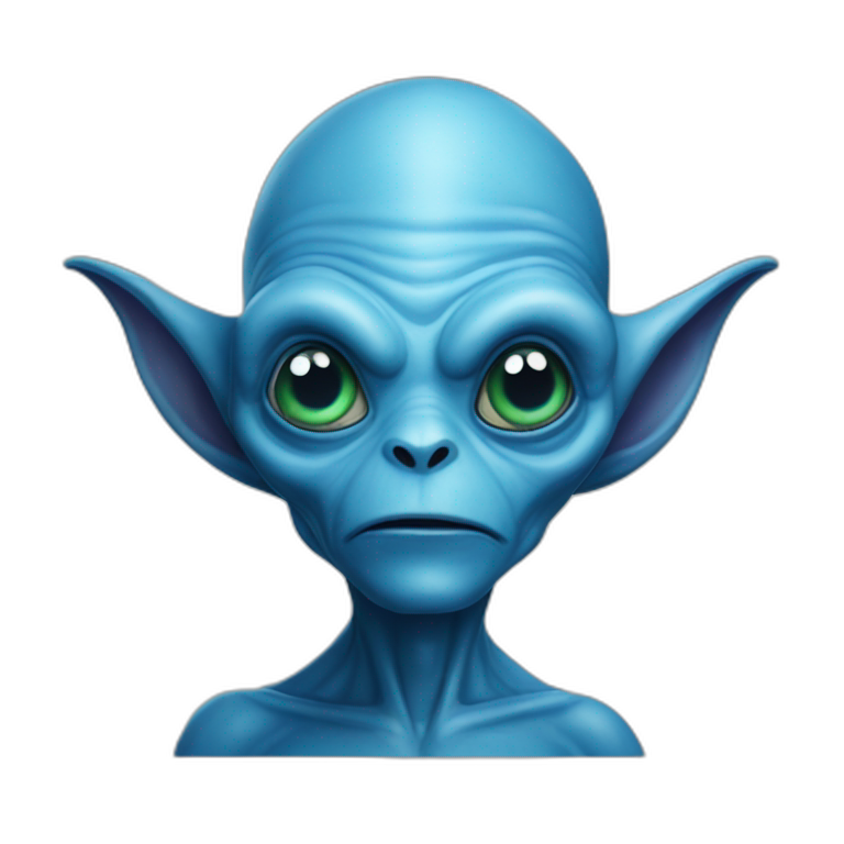Harry Vanderspeigle blue alien emoji