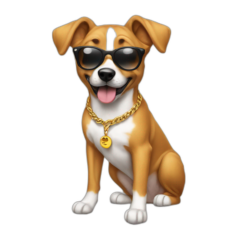 Swag dog emoji