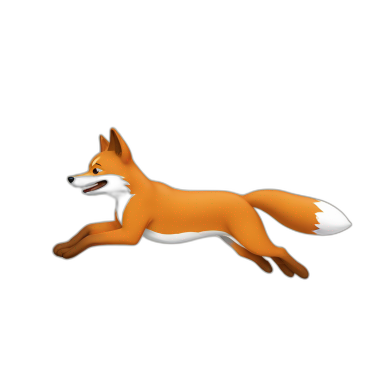 The quick brown fox jumps over the lazy dog emoji