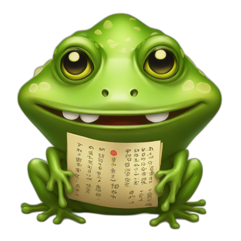 frog fortune teller emoji