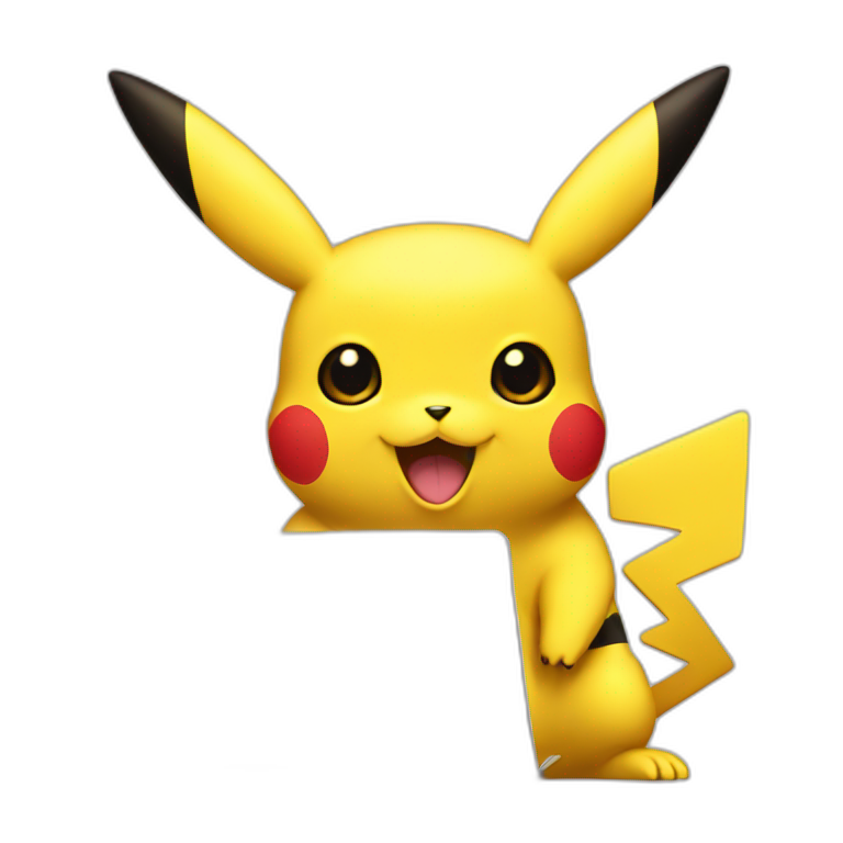 pikachu holding laptop emoji