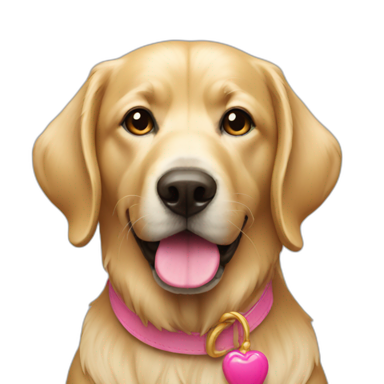 golden with pink nose emoji