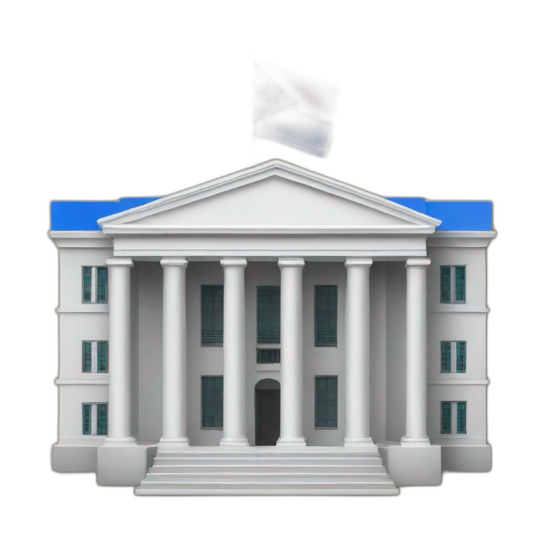 neoclassical government building with Philippine flag emoji