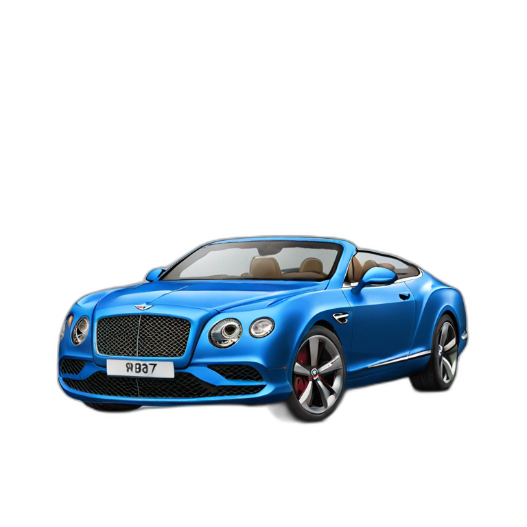 Bentley speed blue emoji