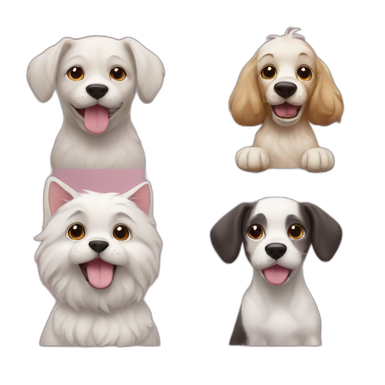 Cat-dog-funny emoji