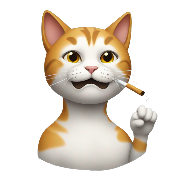 smoking cat emoji
