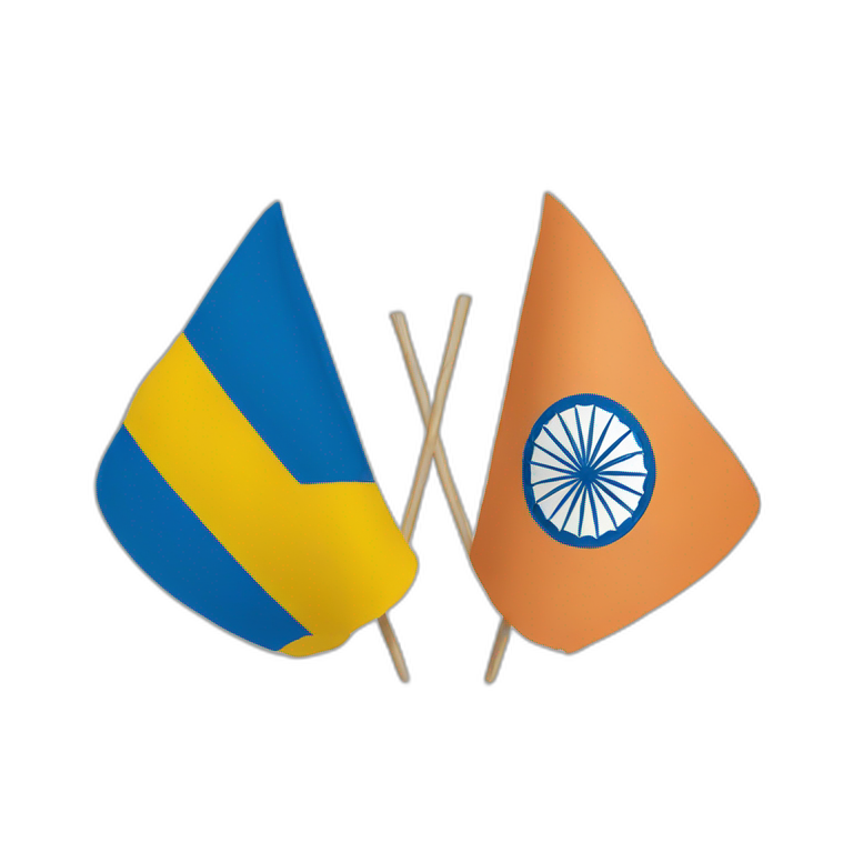 Swedish and Indian flag emoji