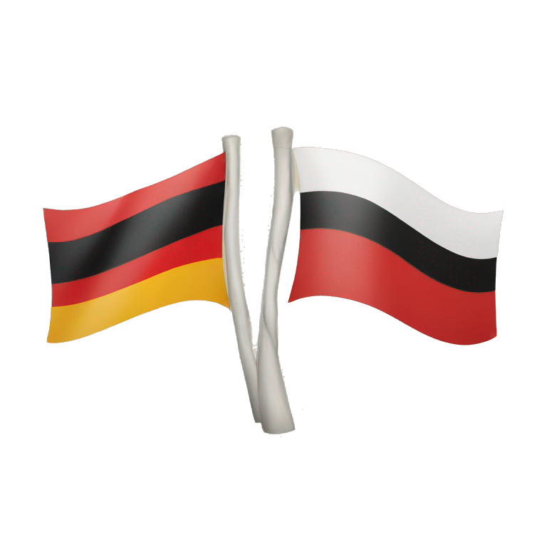 Germany flag with polen flag emoji