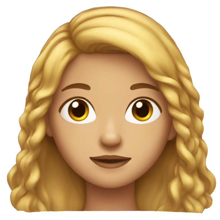 girl long hair emoji