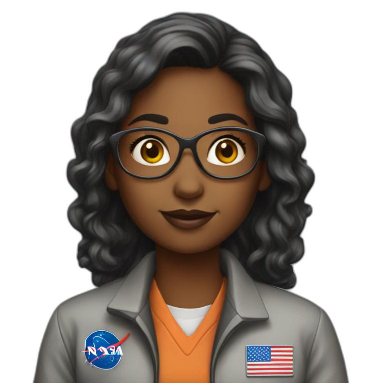 nasa rocket scientist girl emoji