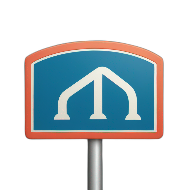 Road sign emoji