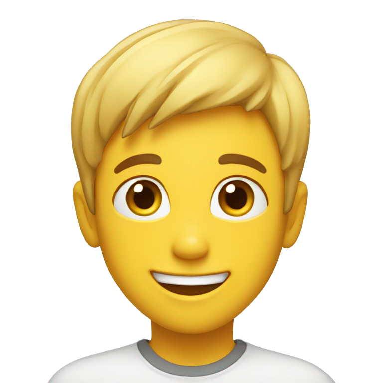 happy boy at camera emoji