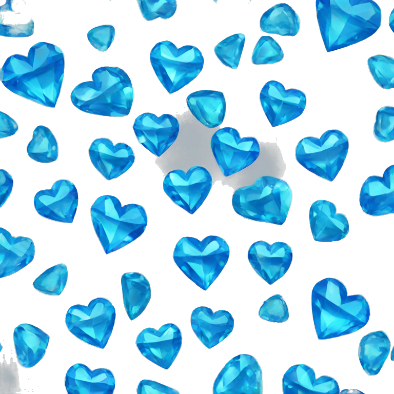 blue diamond heart emoji