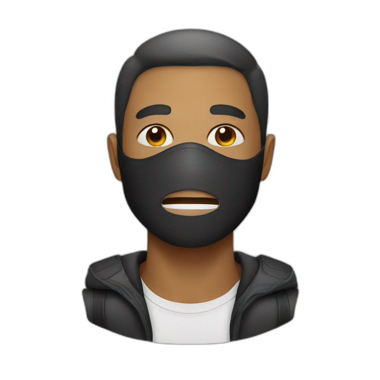 Man with mask emoji