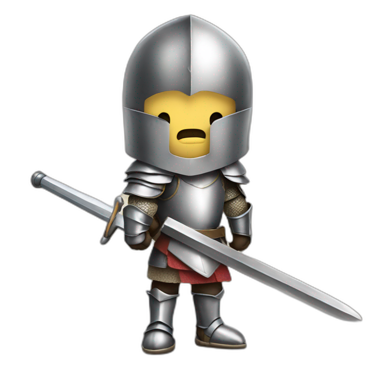 Knight with great sword emoji